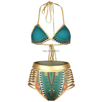 European, American and South African bronzing bikini