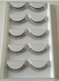 Grafting eyelashes students practice flat 8mm false eyelashes 5 pairs of practice hair big care 5 pay