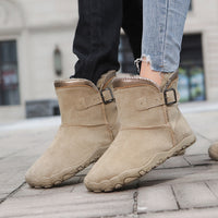 Womens Flat Non-slip Casual Ankle Boots