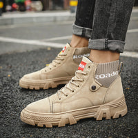 Men's autumn and winter woolen Martin boots