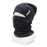 Hat Men's Winter Fleece Lined Padded Warm Keeping Woolen Knitted Hat