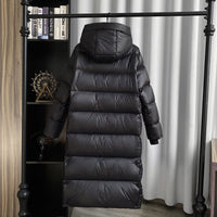 White Duck Down Mid-length Down Jacket Women