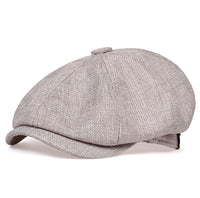 Men's Plus Size British Big Head Octagonal Hat