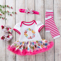 Rompers, toddlers, shoes, socks, four-piece suit