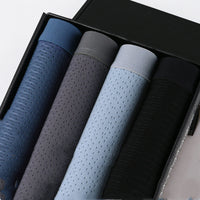 Men's ice silk hollow boxer briefs