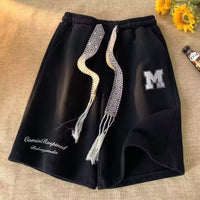 American High Street Fashionable Large Trunks Loose Sports And Leisure Middle Pants