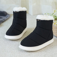 Down High-top Cotton Slippers For Men And Women
