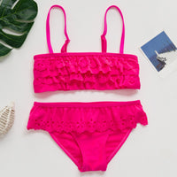 Lace children's swimsuit