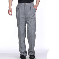 Kitchen Striped Chef's Pants And Dining Room Elastic Pants