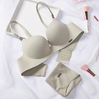 French simple British ice silk bra