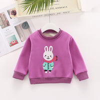 Children plus velvet thick autumn and winter sweater