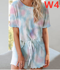Knit Crew Neck Pullover Ladies Loungewear Set