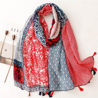 Creative Chinese Style Cotton And Linen Scarf