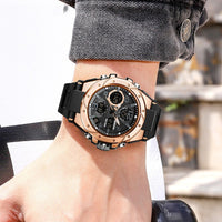 Men's Multifunctional Waterproof Quartz Watch For Sports