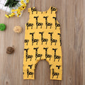 Giraffe Print Sleeveless Jumpsuit