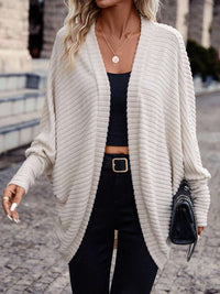Solid Color And V-neck Loose Knitted Sweater