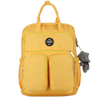Nylon backpack college wind big school students large capacity multi-function backpack tide