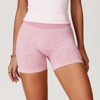 Seamless Stone Washed Yoga Shorts High Waist Hip Lift Shorts