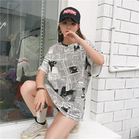 Harajuku BF style t-shirt women