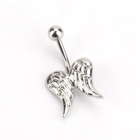 Hypoallergenic Simple Wing Diamond Navel Nail