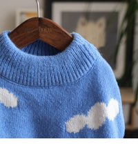 Warm Clouds Crew Neck Pullover Sweater