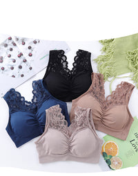 No steel ring vest-style gather bra thin section