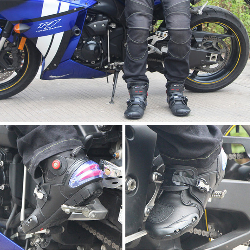 Road motorcycle riding shoes ankle boots