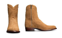 New Low-Heel Suede Side Zipper Low-Top Men's Boots
