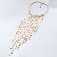 Shell Tassel Handwoven Ocean Beach Resort-Style Multi-Layer Necklace