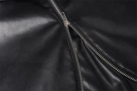 Men's Niche Design Two-way Zipper Stitching Riding Motorcycle Jacket