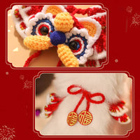 Cat Clothes New Year's Scarf Collar Autumn And Winter Kitten New Year's Festive Puppy Accessories Pet Scarf Dog Scarf