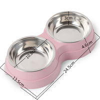 Round two-in-one drinking water feeding dual-purpose dog bowl