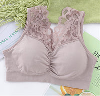 No steel ring vest-style gather bra thin section