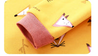 Children's Plus Velvet Thick Thermal Underwear Set