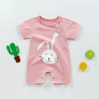 New Summer Baby''s One-piece Clothes Harbin Clothes Newborn Baby Cotton Short Sleeve thin Crotch Crawling Clothes Wholesale