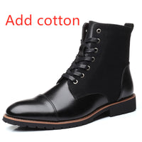 Pointed and velvet warm Martin boots