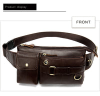Genuine Leather Korean Retro Men's Phone Bag