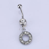 English alphabet hypoallergenic body piercing navel nail