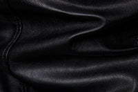 Solid Collar Large Men's Motorcycle Leather PU Jacket