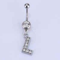English alphabet hypoallergenic body piercing navel nail