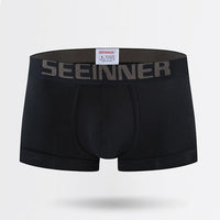 Men's Cotton Rib Solid Color Boxers