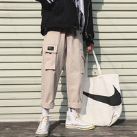 Loose straight-leg overalls