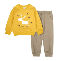 Children's Long Sleeve Embroidery Two-piece Set