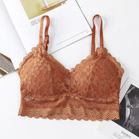Anti-glare Adjustable Shoulder Straps Bra With Chest Pads