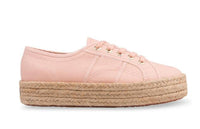 Straw platform casual shoes