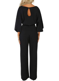Slim-fit lace-up jumpsuit