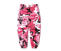 Camouflage overalls shrink feet web celebrity god pants street dance powder camouflage BF wind