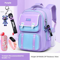 Schoolbag Boy Elementary School Students Three Four To Six Grade