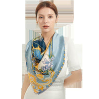 Plain crepe silk gift scarf