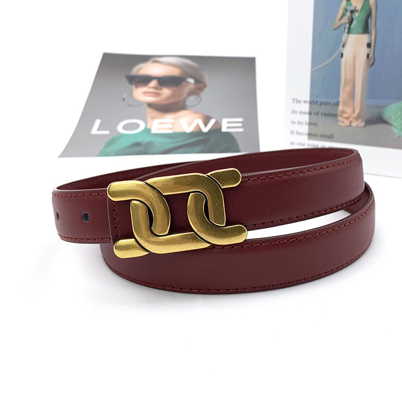 Women's Casual And Versatile Leather Belt